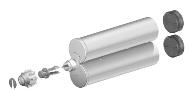 Doppelkartusche leer = 400ml 