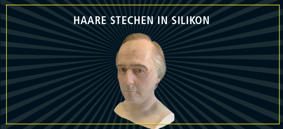 Haare stechen in Silikon